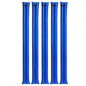VEVOR Pool Cover Water Bags, 5 Packs 8 Ft, Double Chamber Pool Cover Water Tubes, 0.4mm Thick PVC Bags Weights with Leakproof Screw Cap