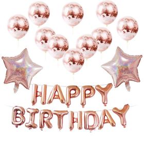 1 SET Party Supplies Farm Animals Pig Horse Cow Theme Party Aluminum Film Balloon Set for Kids Birthday Decoration (Color: rose gold)