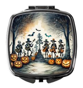 Mariachi Skeleton Band Spooky Halloween Compact Mirror Decorative Travel Makeup Mirror for Women Girls Gifts Pocket Makeup Mirror Folding Handhel (Default: Default)